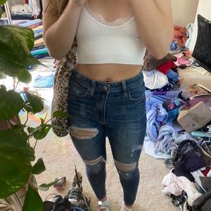 AE ripped skinny jeans